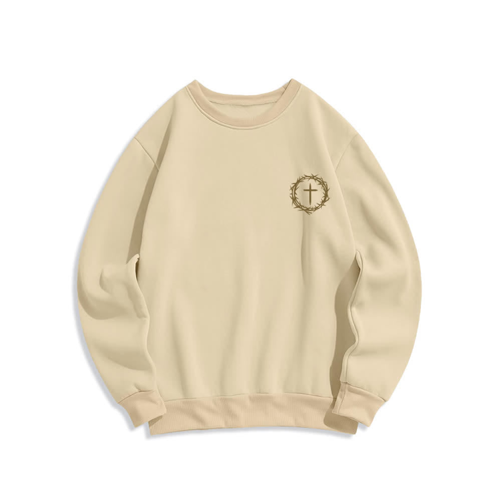 Christianartworkshop Fleece-Sweatshirt mit Dornenkreuz-Print von Three Days - image 16