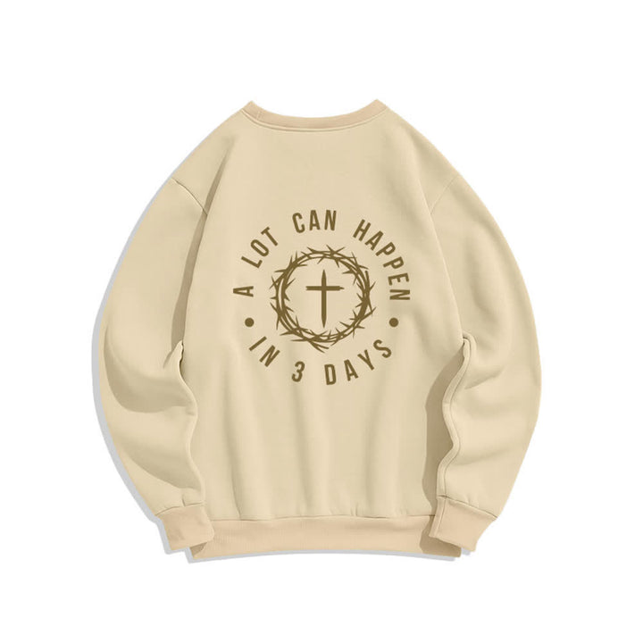 Christianartworkshop Fleece-Sweatshirt mit Dornenkreuz-Print von Three Days - image 15
