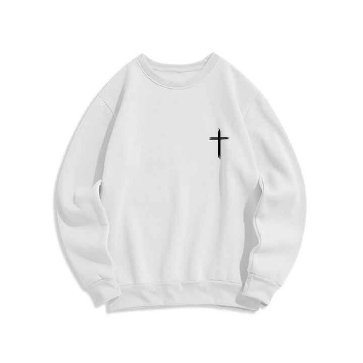 Christianartworkshop Fleece-Sweatshirt mit gekreuztem Rückenprint „Love In Bloom“ - image 2