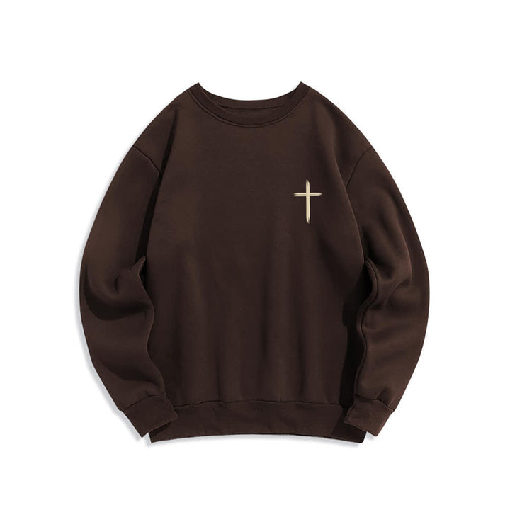 Christianartworkshop Fleece-Sweatshirt mit gekreuztem Rückenprint „Love In Bloom“ - image 8