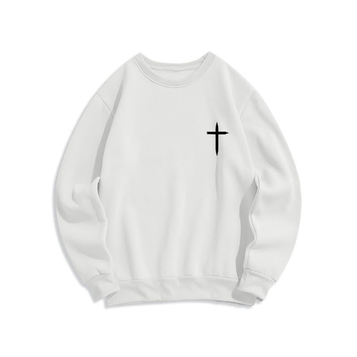 Christianartworkshop Jesus Is King Kronen-Rückenprint-Sweatshirt mit Rundhalsausschnitt - image 5
