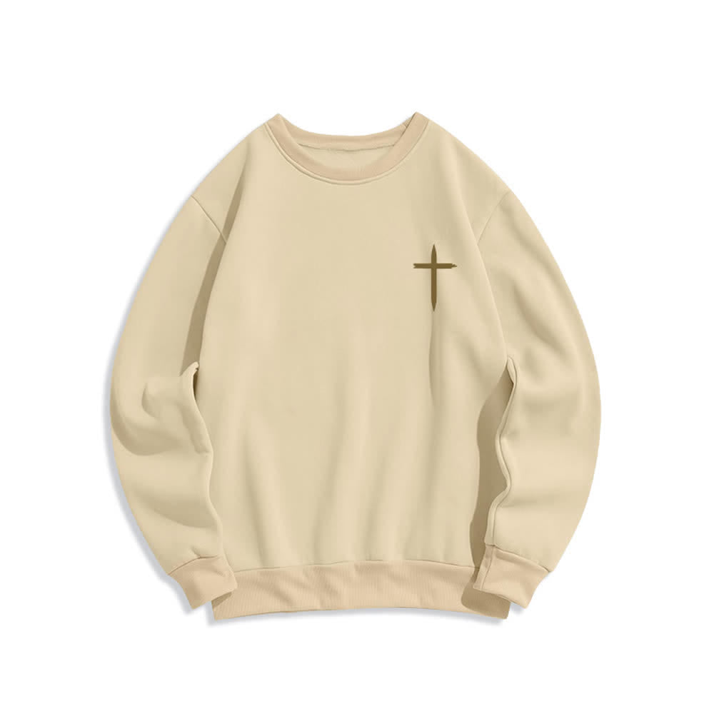 Christianartworkshop Jesus Is King Kronen-Rückenprint-Sweatshirt mit Rundhalsausschnitt - image 17