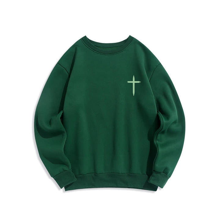 Christianartworkshop Jesus Is King Kronen-Rückenprint-Sweatshirt mit Rundhalsausschnitt - image 14