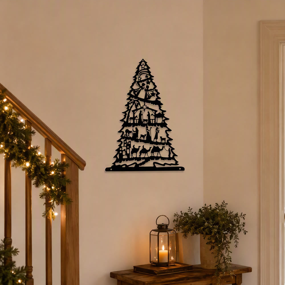 Christianartworkshop Weihnachtskrippe als Wandbild aus Metall: Symbol zeitloser, friedvoller Botschaft - image 5
