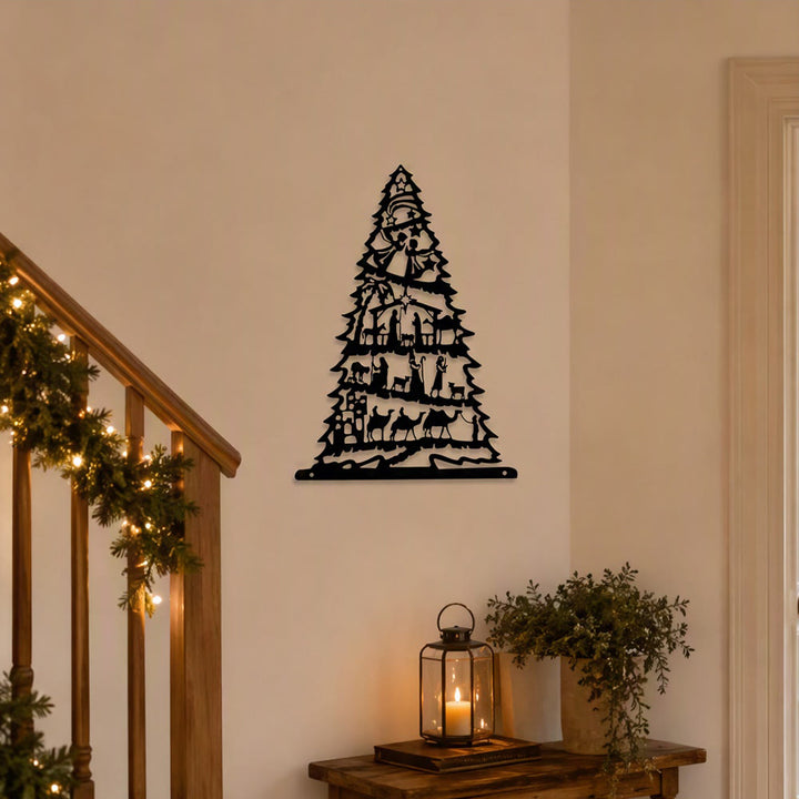 Christianartworkshop Weihnachtskrippe als Wandbild aus Metall: Symbol zeitloser, friedvoller Botschaft - image 5