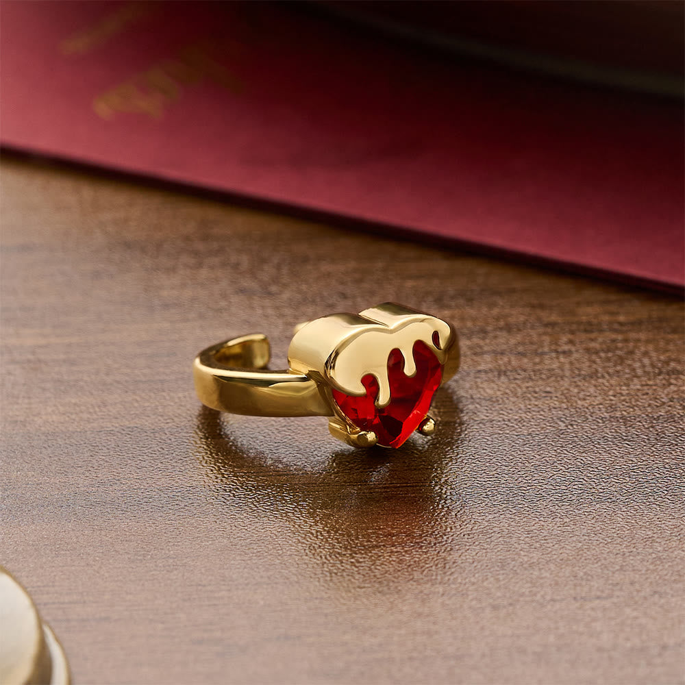 Christianartworkshop Offener Ring mit geformtem Heiligen Herzen: Symbol für zärtlichen himmlischen Schutz - image 14