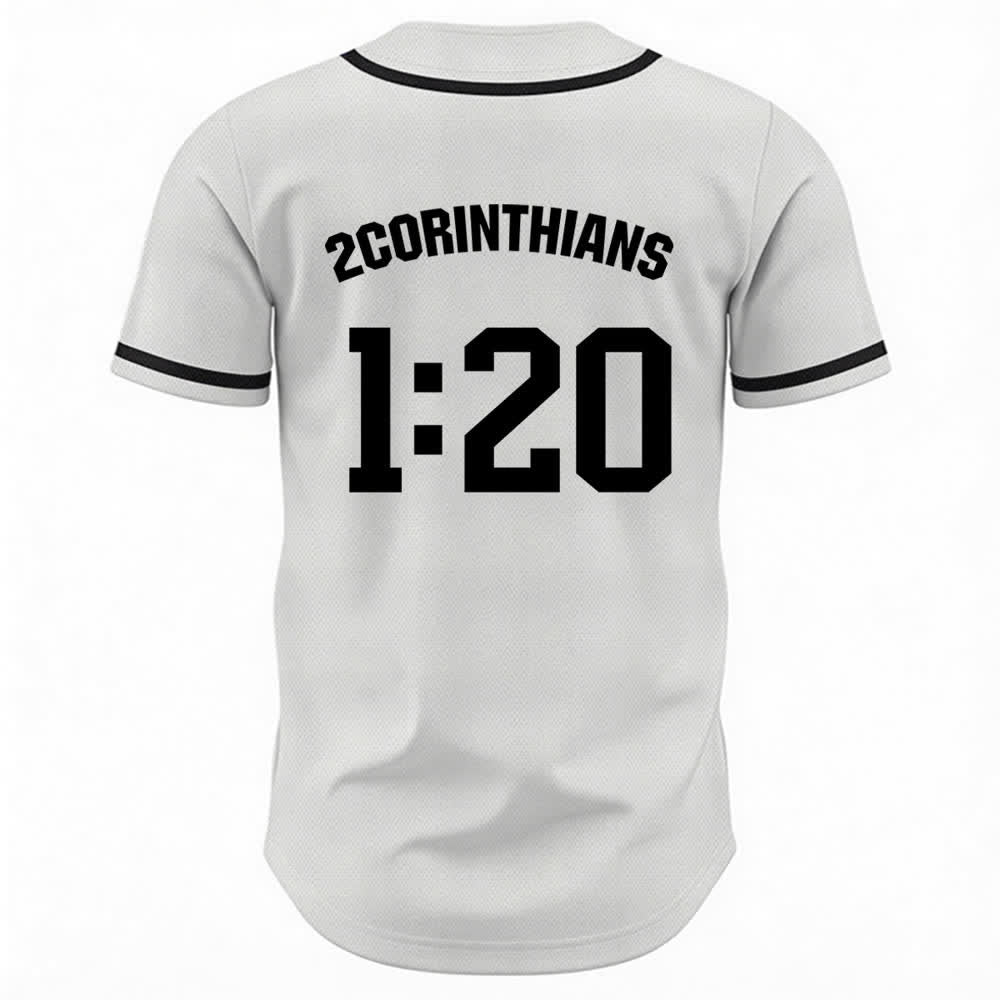 Christianartworkshop Amen Schwarz-Weißes Team-Baseballtrikot - image 1
