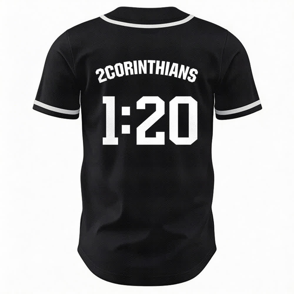 Christianartworkshop Amen Schwarz-Weißes Team-Baseballtrikot - image 8