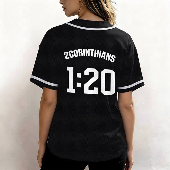 Christianartworkshop Amen Schwarz-Weißes Team-Baseballtrikot - image 10