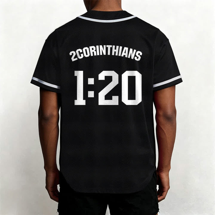 Christianartworkshop Amen Schwarz-Weißes Team-Baseballtrikot - image 12