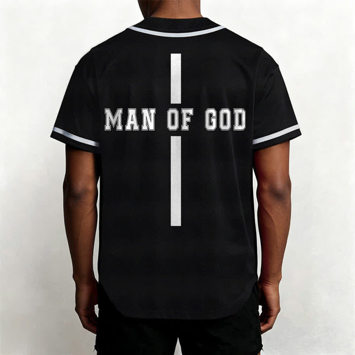 Christianartworkshop Man Of God Varsity Button Up Baseball Jersey - image 12