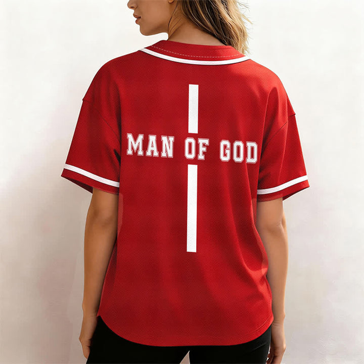 Christianartworkshop Man Of God Varsity Button Up Baseball Jersey - image 17