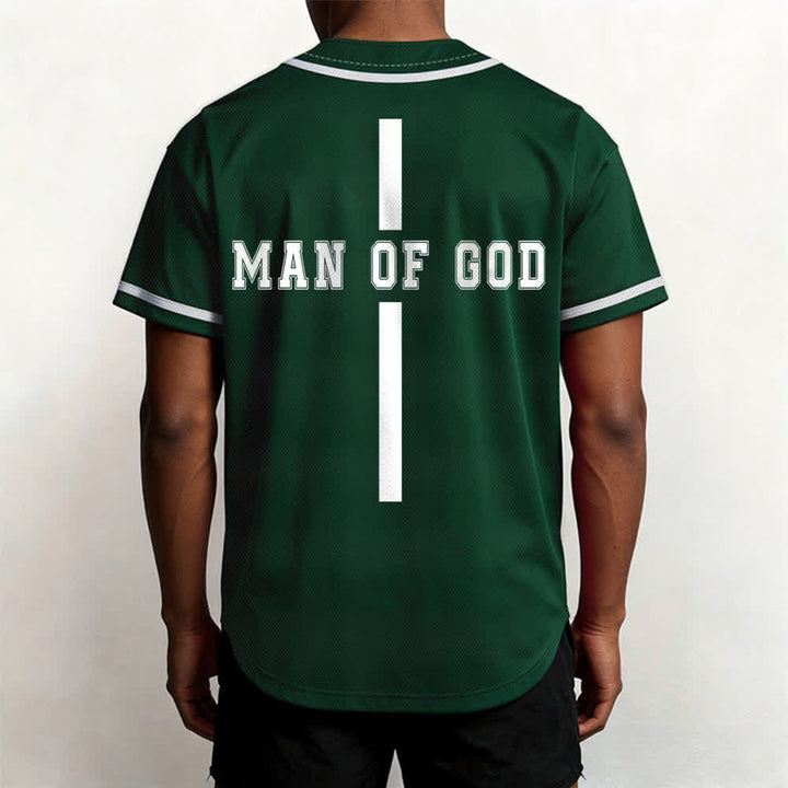 Christianartworkshop Man Of God Varsity Button Up Baseball Jersey - image 40