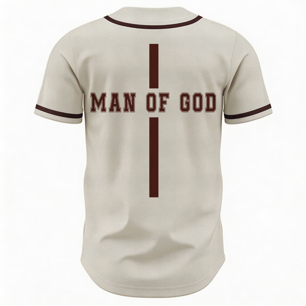Christianartworkshop Man Of God Varsity Mesh Button Up Baseball Jersey - image 43