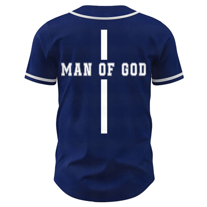 Christianartworkshop Man Of God Varsity Mesh Button Up Baseball Jersey - image 50