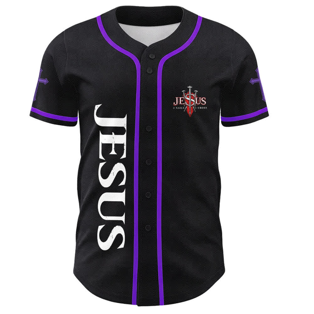Christianartworkshop Jesus Saves Thorn Crown Schwarzes Mesh-Baseballtrikot - image 58