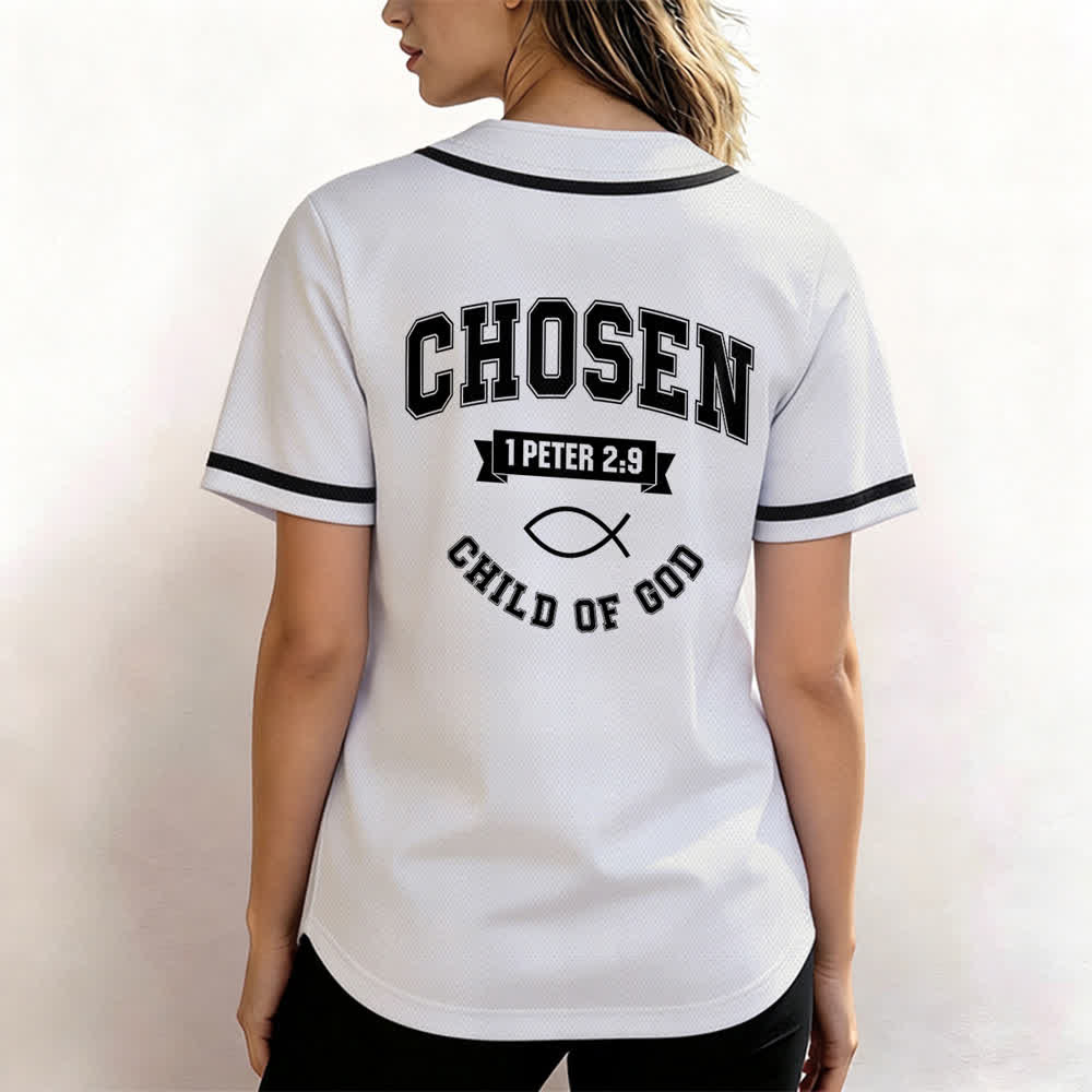 Christianartworkshop Team Jesus Chosen Mesh Baseballtrikot - image 3
