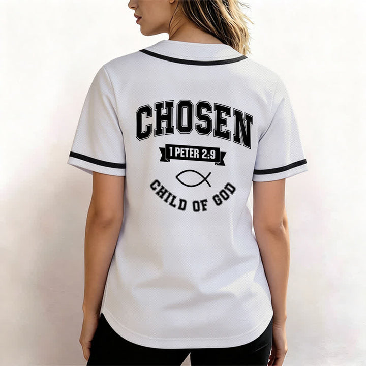 Christianartworkshop Team Jesus Chosen Mesh Baseballtrikot - image 3