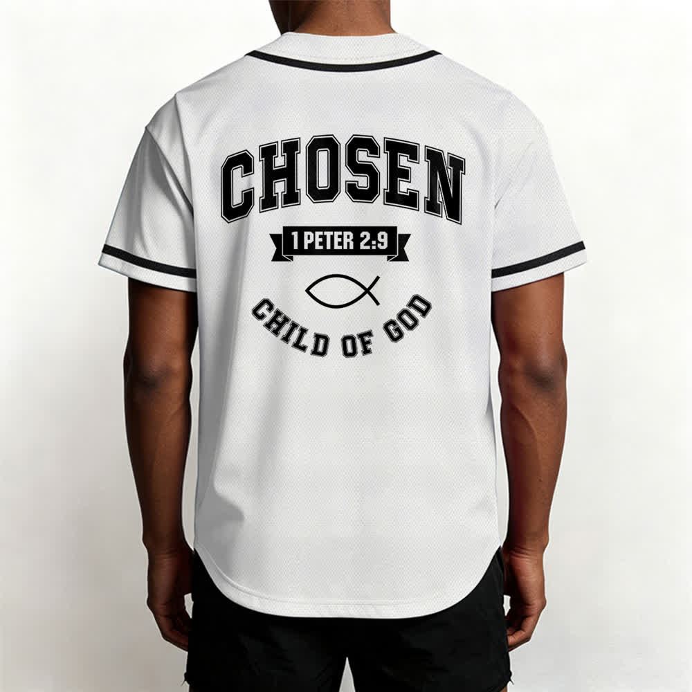 Christianartworkshop Team Jesus Chosen Mesh Baseballtrikot - image 4