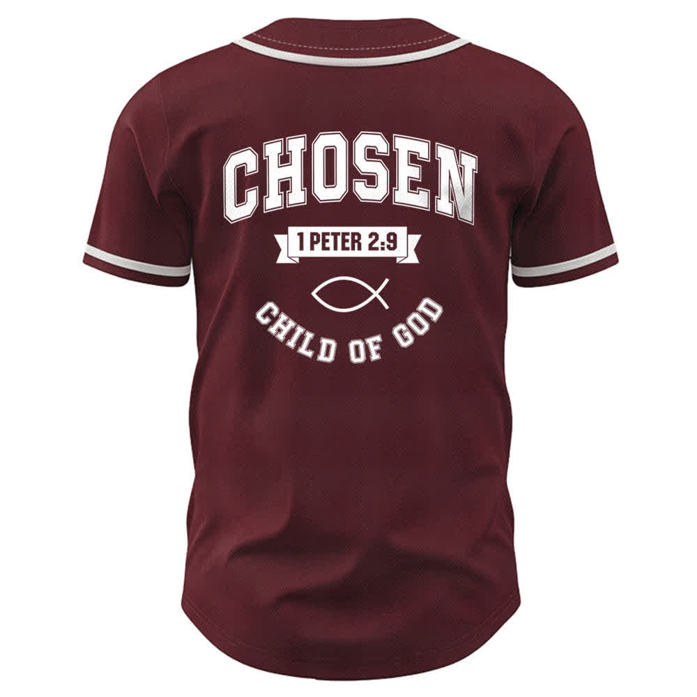 Christianartworkshop Team Jesus Chosen Mesh Baseballtrikot - image 16
