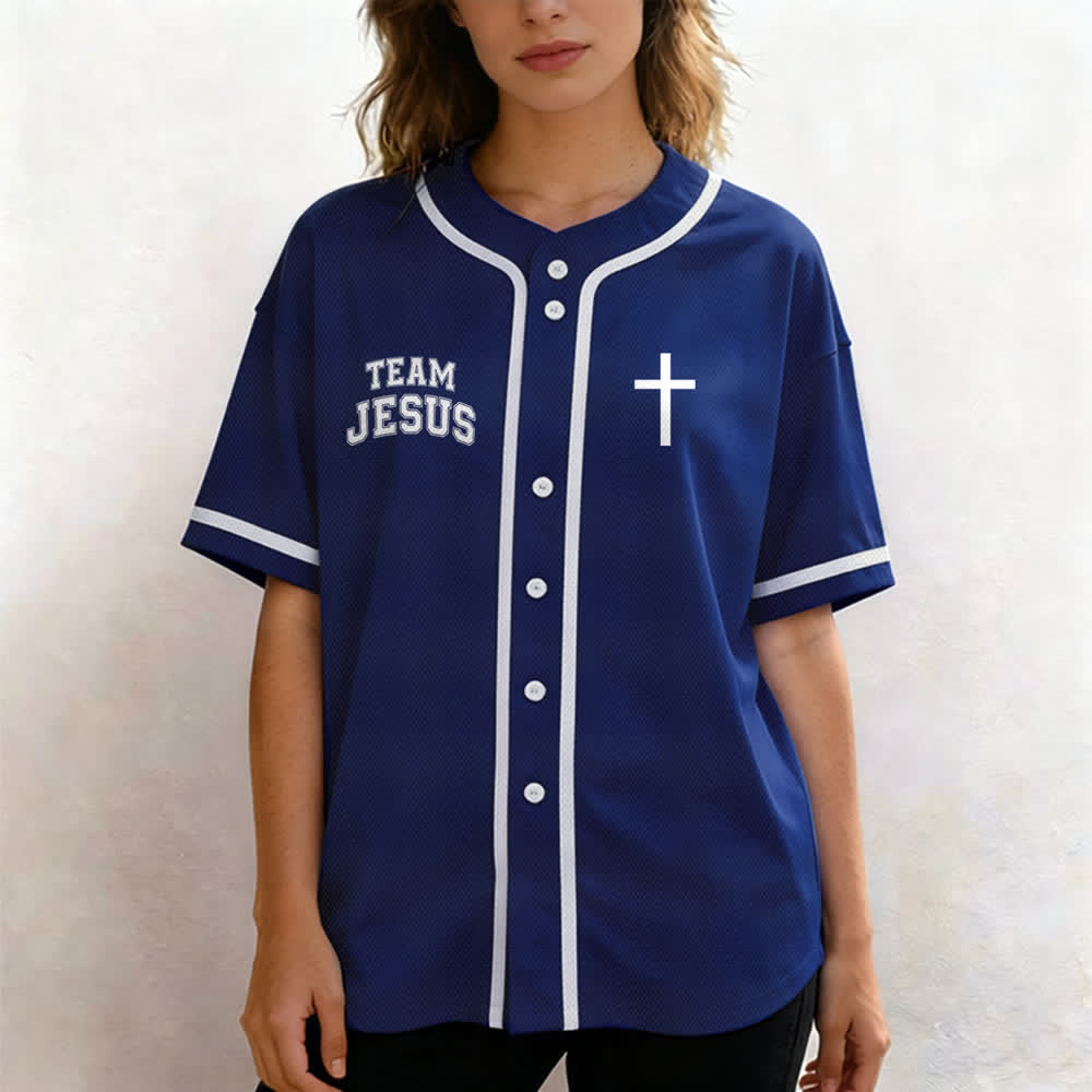 Christianartworkshop Team Jesus Chosen Mesh Baseballtrikot - image 46