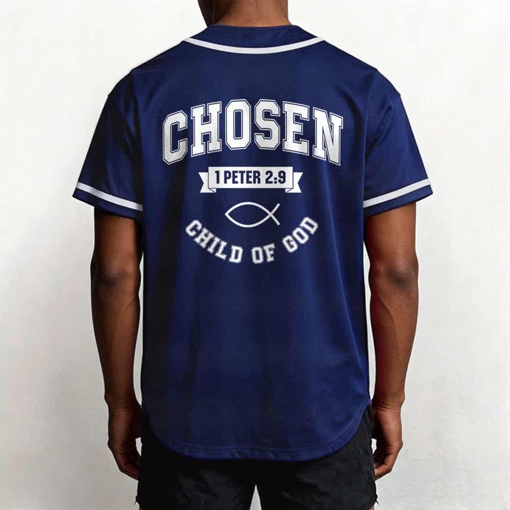 Christianartworkshop Team Jesus Chosen Mesh Baseballtrikot - image 47