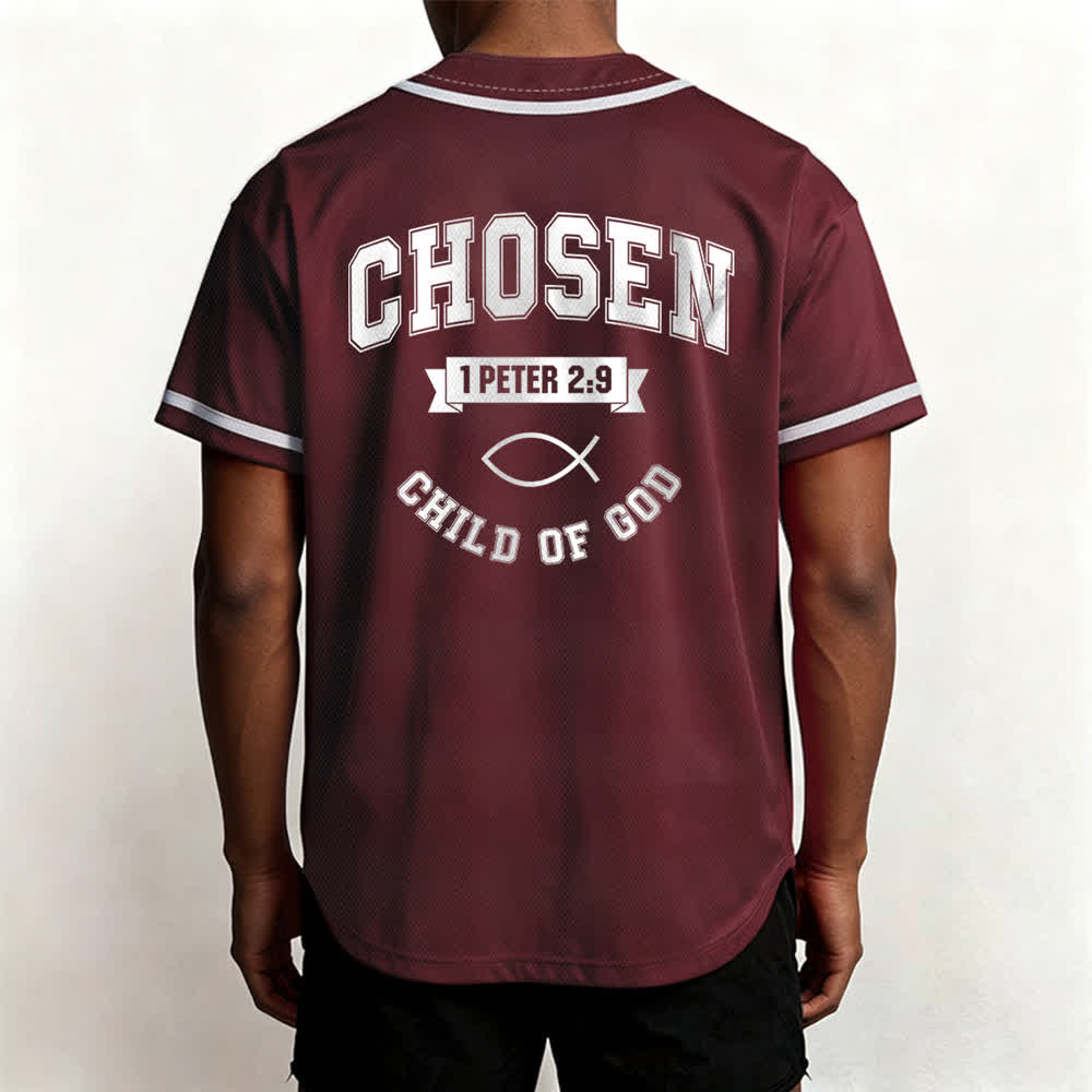 Christianartworkshop Team Jesus Chosen Mesh Baseballtrikot - image 19