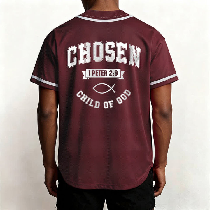 Christianartworkshop Team Jesus Chosen Mesh Baseballtrikot - image 19
