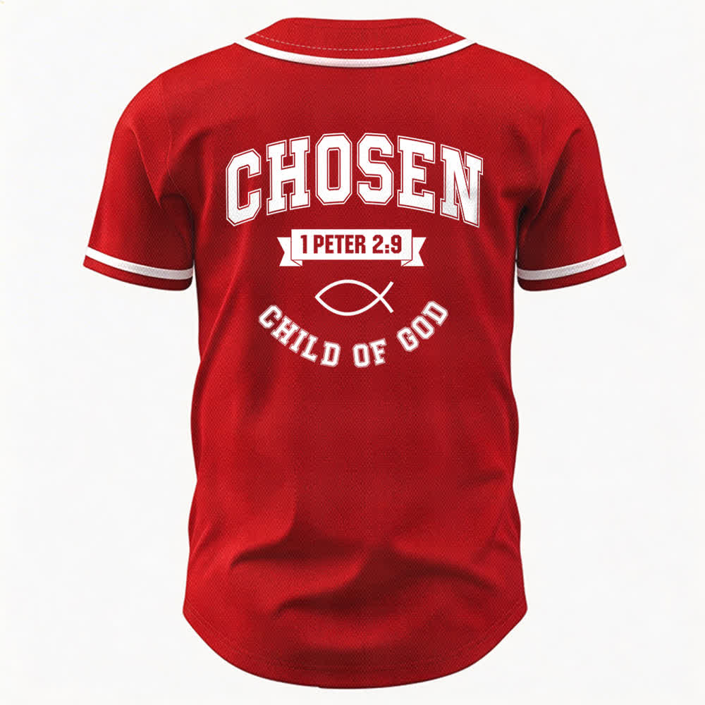 Christianartworkshop Team Jesus Chosen Mesh Baseballtrikot - image 50