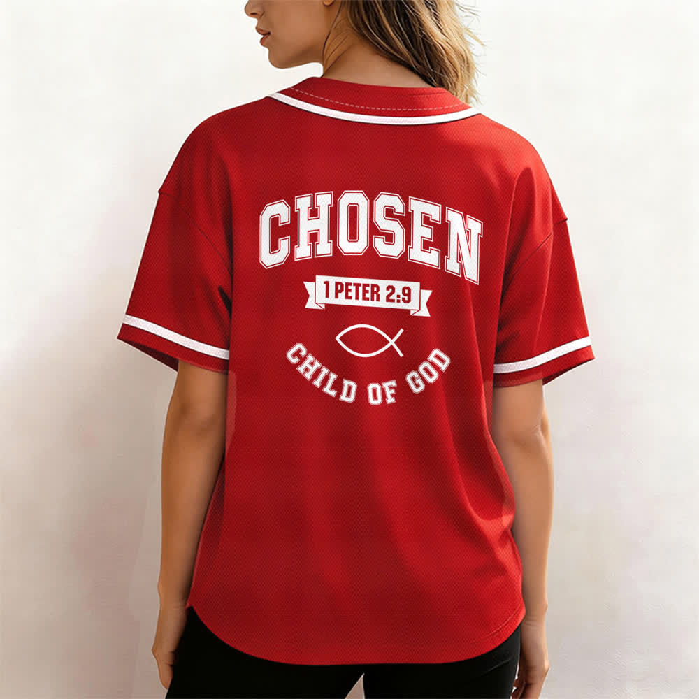 Christianartworkshop Team Jesus Chosen Mesh Baseballtrikot - image 52