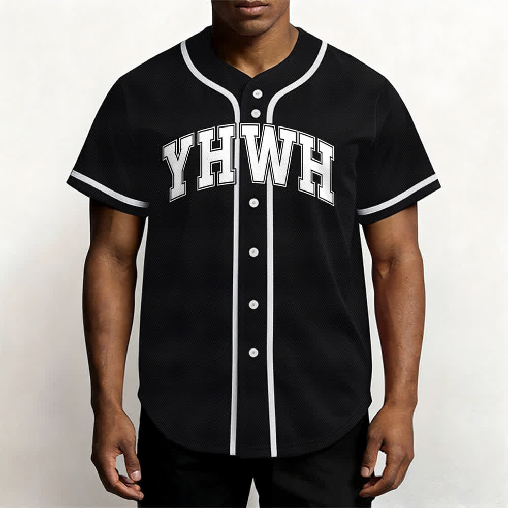 Christianartworkshop YHWH Varsity Mesh Button Front Baseballtrikot - image 5
