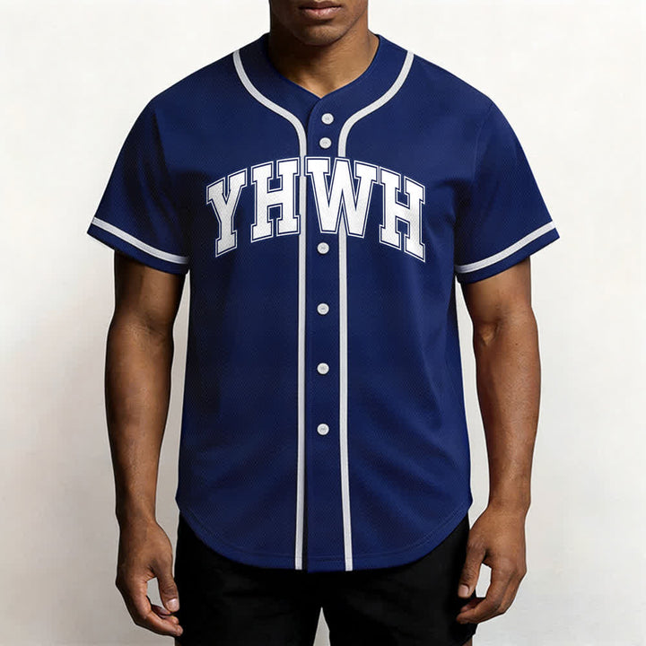 Christianartworkshop YHWH Varsity Mesh Button Front Baseballtrikot - image 17