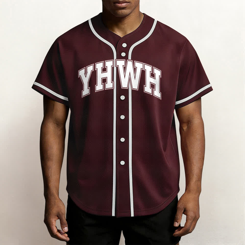 Christianartworkshop YHWH Varsity Mesh Button Front Baseballtrikot - image 14