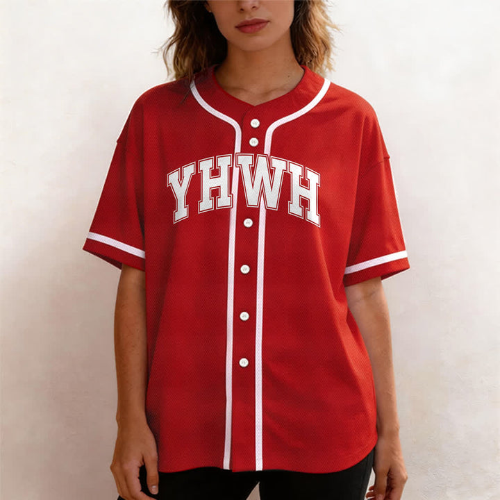 Christianartworkshop YHWH Varsity Mesh Button Front Baseballtrikot - image 22