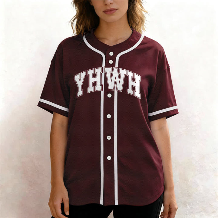 Christianartworkshop YHWH Varsity Mesh Button Front Baseballtrikot - image 13