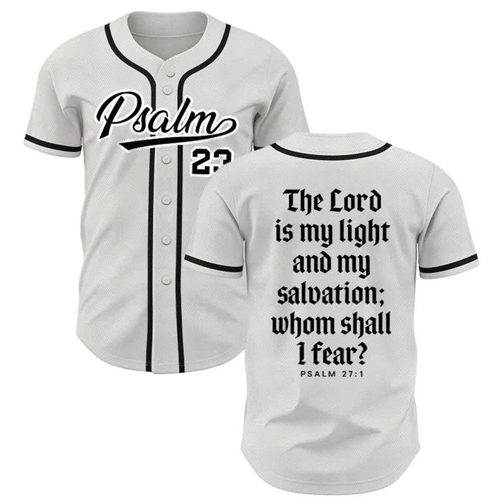 Christianartworkshop Psalm 23 Navy Scripture Team Baseball Jersey - Weiß - 5XL - image 14
