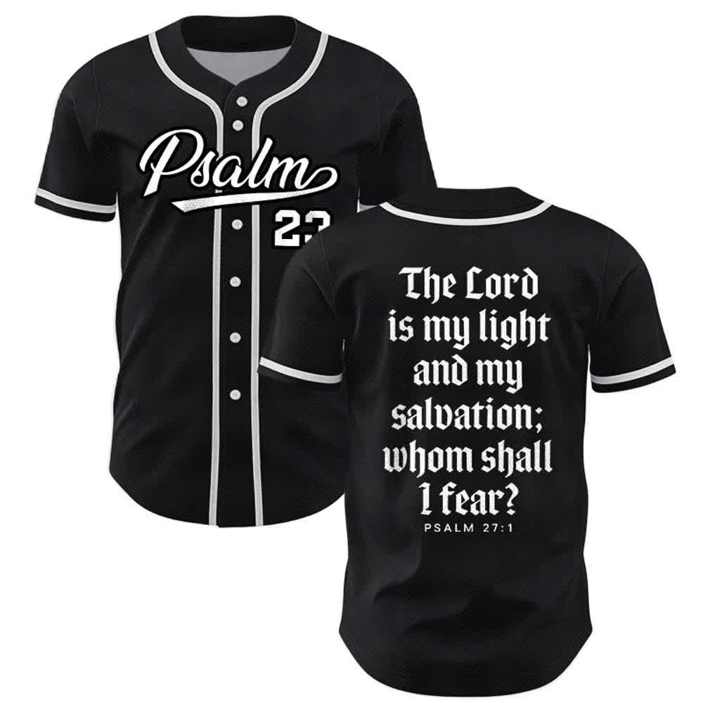 Christianartworkshop Psalm 23 Navy Scripture Team Baseball Jersey - Schwarz - 5XL - image 7