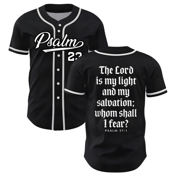 Christianartworkshop Psalm 23 Navy Scripture Team Baseball Jersey - Schwarz - 5XL - image 7