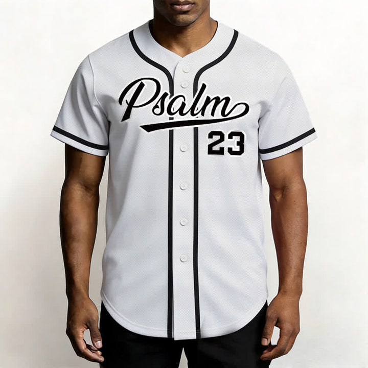 Christianartworkshop Psalm 23 Navy Scripture Team Baseball Jersey - image 20