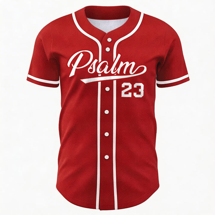 Christianartworkshop Psalm 23 Navy Scripture Team Baseball Jersey - image 51
