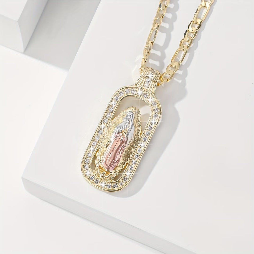 Christianartworkshop Halskette mit Anhänger „Strahlender Heiligenschein von Guadalupe“: Symbol sanften himmlischen Segens - Unsere Liebe Frau G - image 6