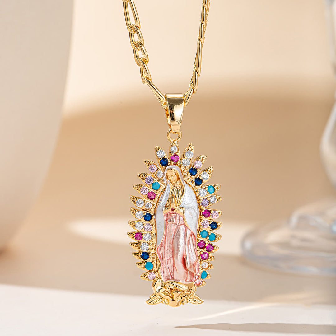 Christianartworkshop Halskette mit Anhänger „Strahlender Heiligenschein von Guadalupe“: Symbol sanften himmlischen Segens - Unsere Liebe Frau E. - image 4