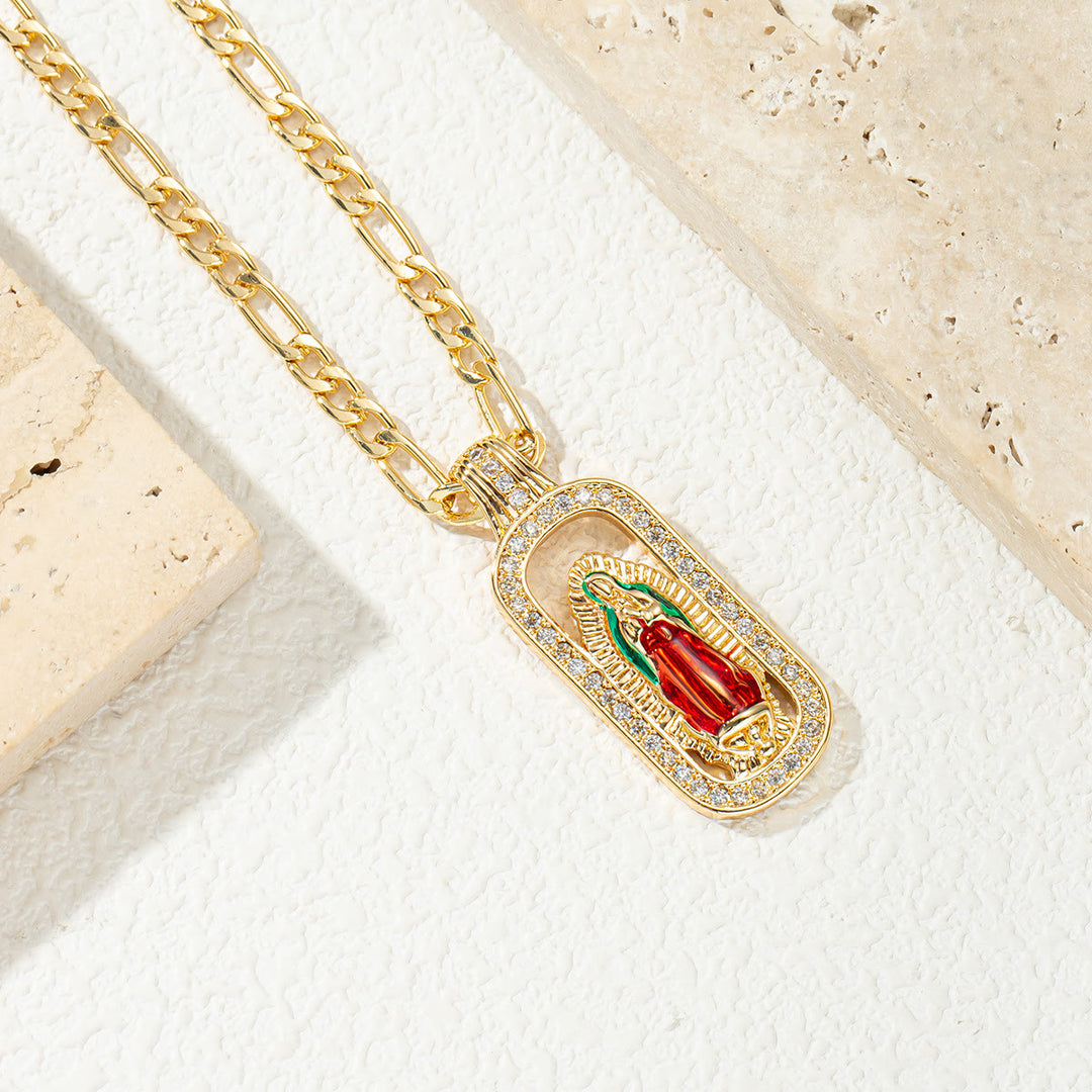 Christianartworkshop Halskette mit Anhänger „Strahlender Heiligenschein von Guadalupe“: Symbol sanften himmlischen Segens - Unsere Liebe Frau I - image 8