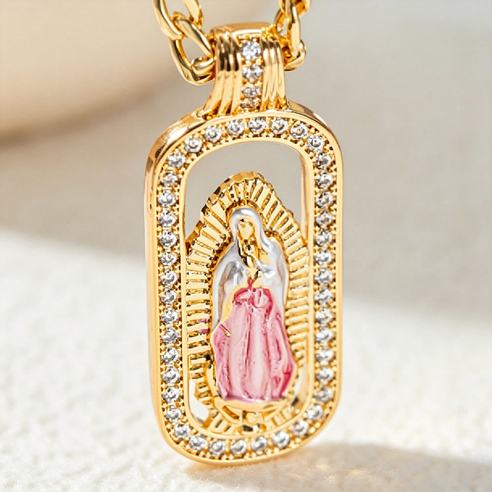 Christianartworkshop Halskette mit Anhänger „Strahlender Heiligenschein von Guadalupe“: Symbol sanften himmlischen Segens - Unsere Liebe Frau J - image 9