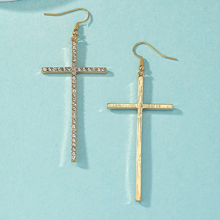 Christianartworkshop Schmale, lange Kreuzohrringe: Symbol stiller, heiliger Gelassenheit - image 16