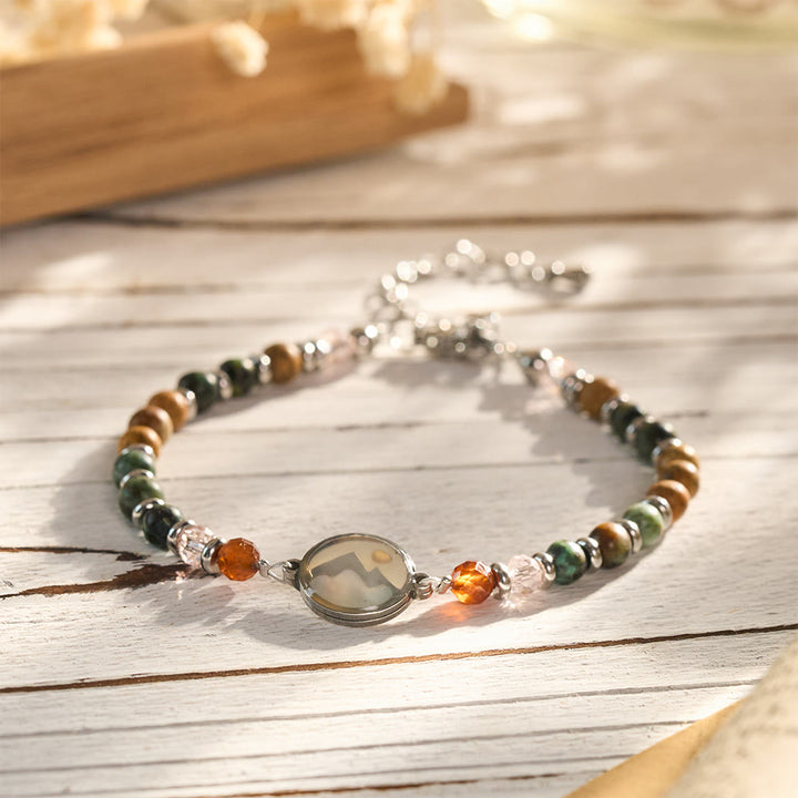 Christianartworkshop Wildnis-inspiriertes Berg-Charm-Armband: Symbol stiller, heiliger Gelassenheit - Silber - image 4