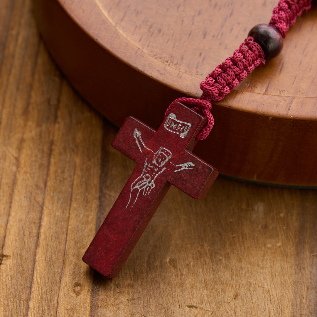 Christianartworkshop Rosenkranz mit antikem Holzkreuz und Perlen: Symbol strahlender himmlischer Gnade - image 7
