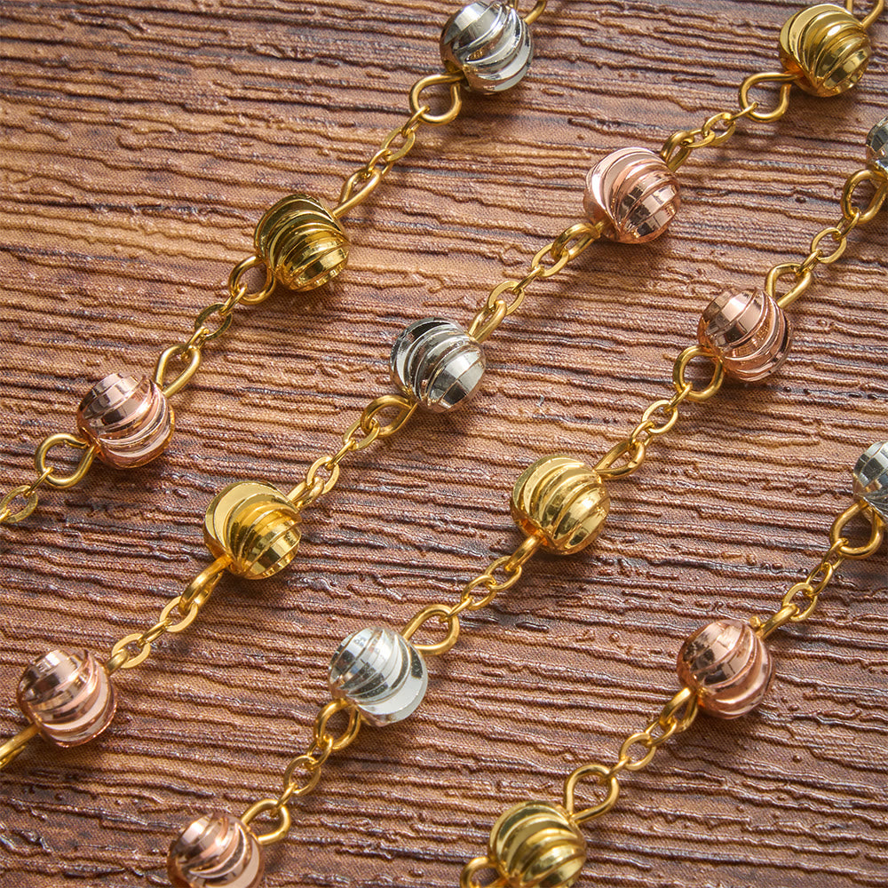 Christianartworkshop Zartes Armband mit strukturierter Perle und Kreuzmotiv Unserer Lieben Frau von Guadalupe: Trägerin unvergänglicher heiliger Gnade - image 6