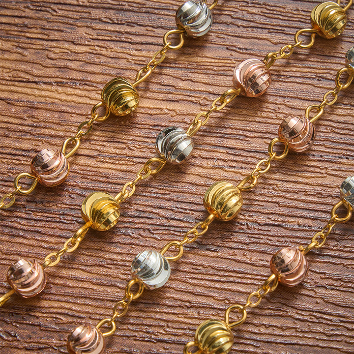 Christianartworkshop Zartes Armband mit strukturierter Perle und Kreuzmotiv Unserer Lieben Frau von Guadalupe: Trägerin unvergänglicher heiliger Gnade - image 6