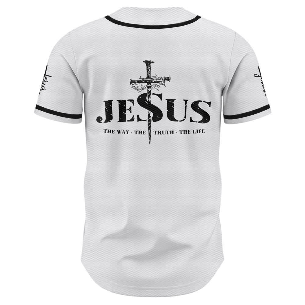 Christianartworkshop Baseballtrikot mit doppelseitigem Jesus-Kreuz-Print - image 9
